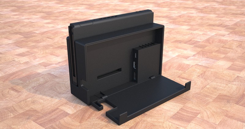 任天堂Nintendo-switch游戏机底座Rhino犀牛模型下载