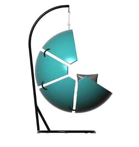 球形吊椅Rhino犀牛模型下载