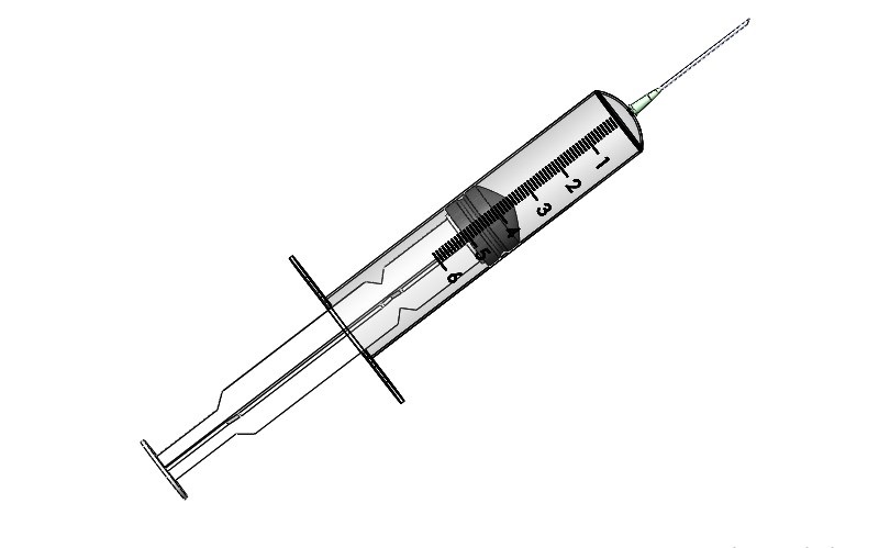医疗针筒Rhino犀牛模型下载