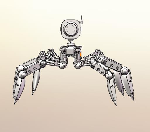 仿生蜘蛛机器人Rhino犀牛模型下载