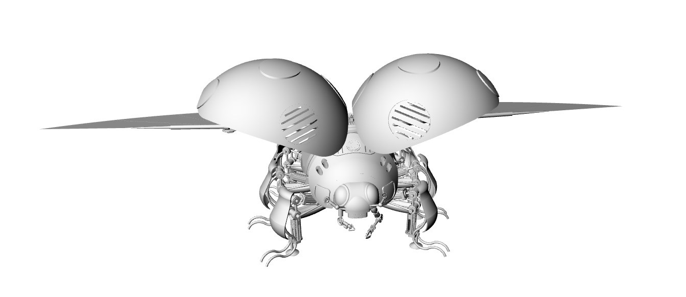 仿生瓢虫机器人Rhino犀牛模型下载